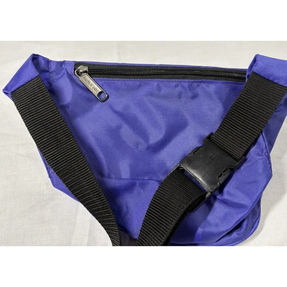Vintage Golden Nugget Laughlin Jazz Festival Fanny Pack Purple Nylon Waist‎ Bag